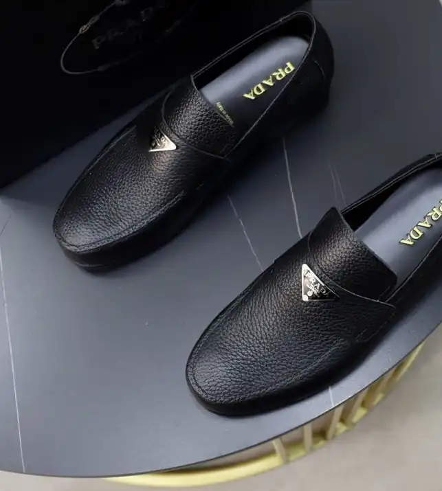 hype Prada Leather Shoes