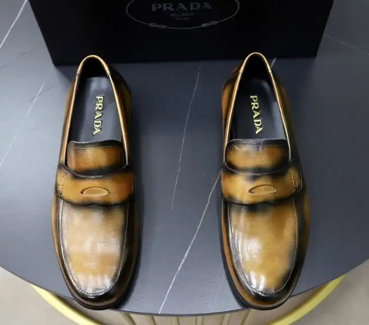 hype Prada Leather Shoes