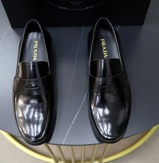 hype Prada Leather Shoes