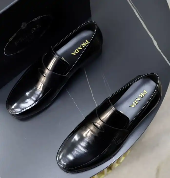 hype Prada Leather Shoes