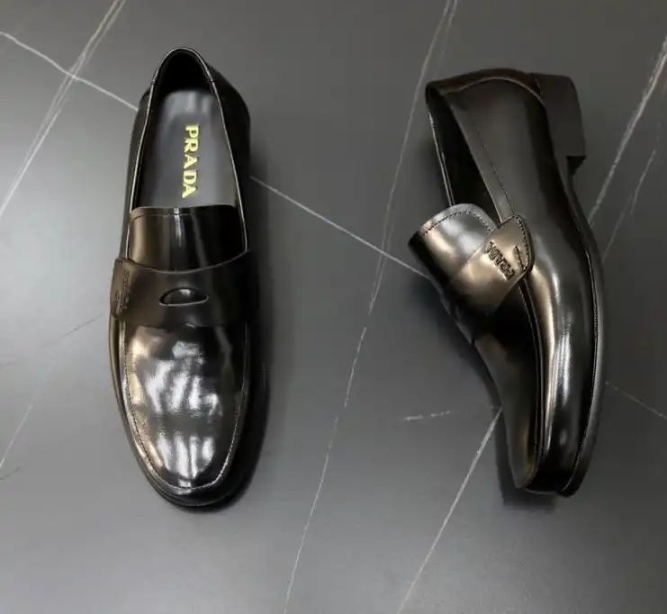 hype Prada Leather Shoes