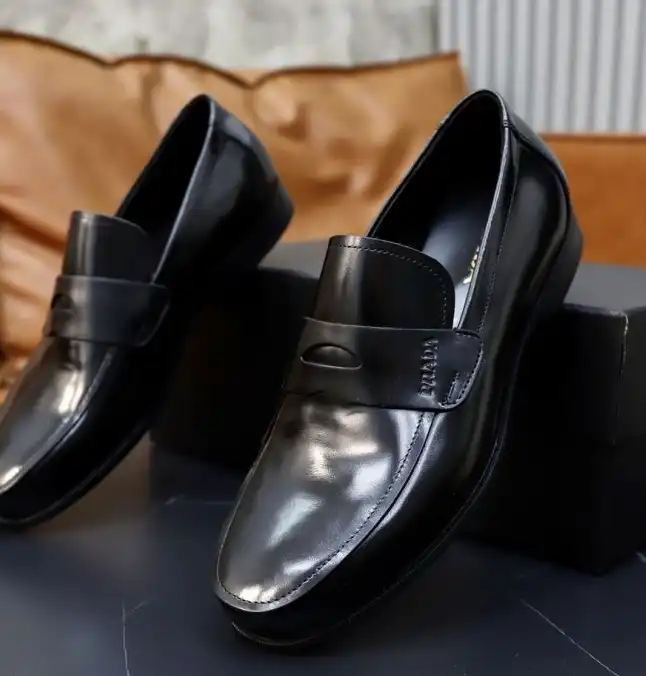 hype Prada Leather Shoes