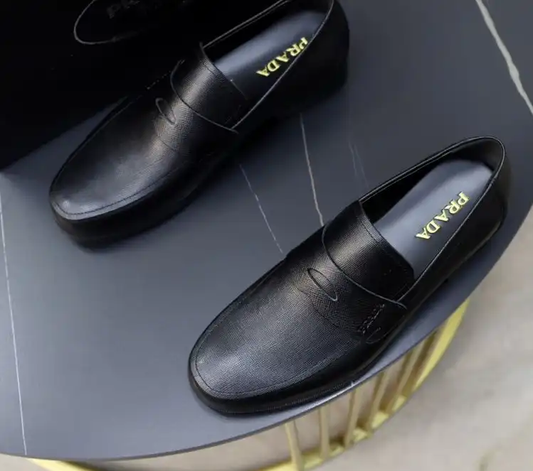 hype Prada Leather Shoes