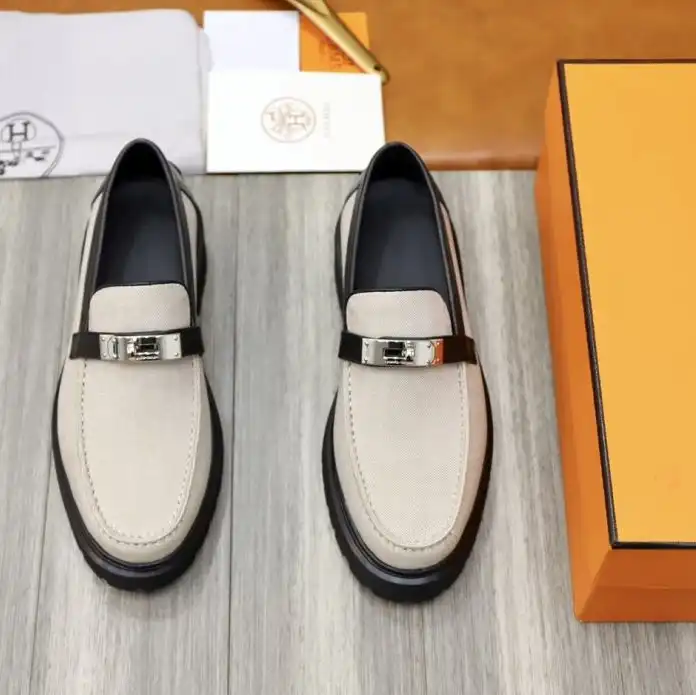 hype Hermes Leather Shoes