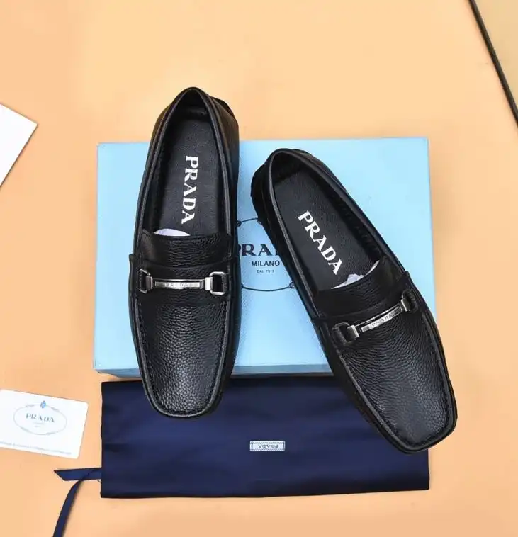 hype Prada Leather Shoes