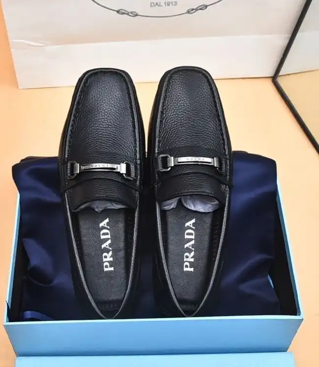 hype Prada Leather Shoes