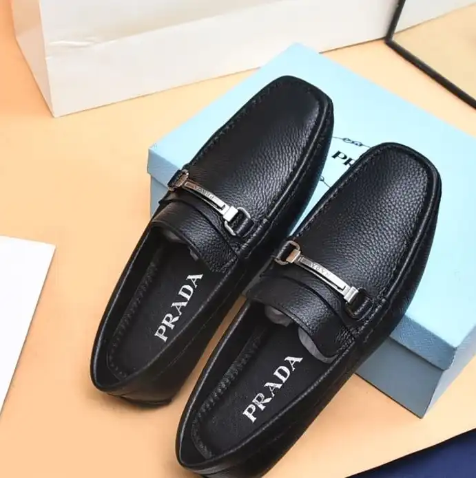 hype Prada Leather Shoes