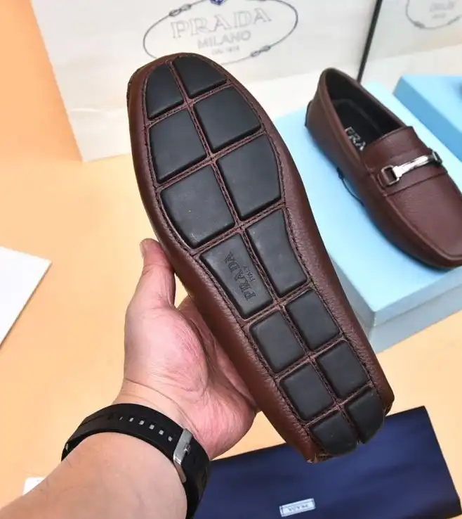 hype Prada Leather Shoes