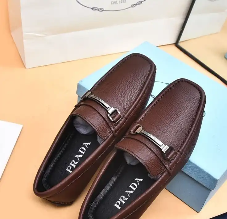 hype Prada Leather Shoes