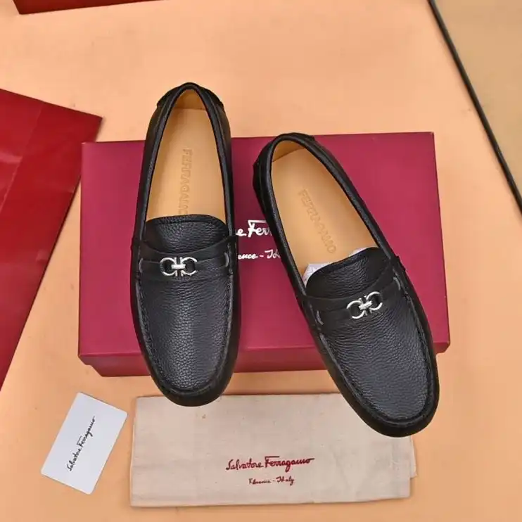 hype Ferragamo Leather Shoes