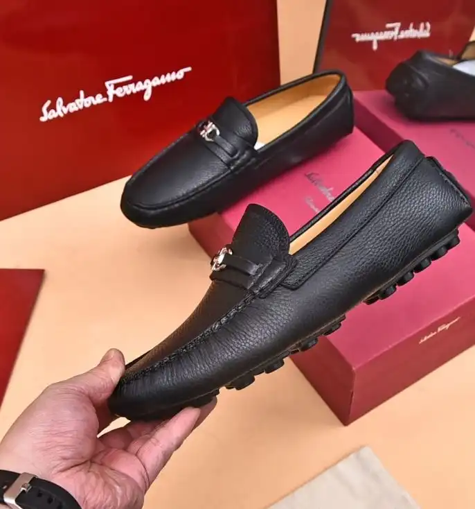 hype Ferragamo Leather Shoes