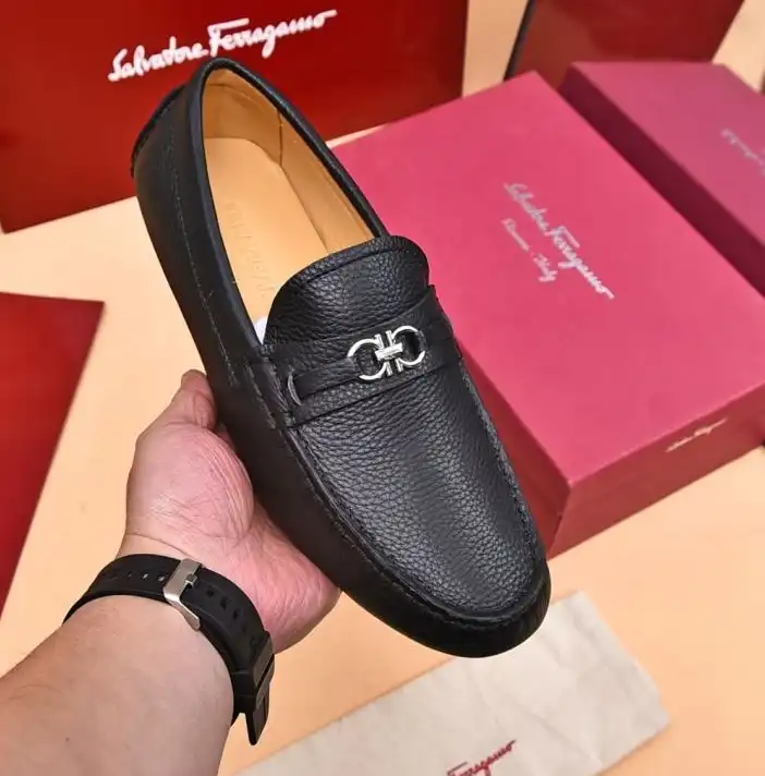 hype Ferragamo Leather Shoes