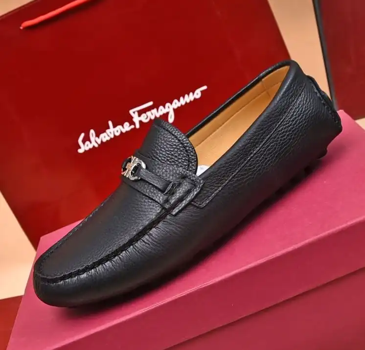 hype Ferragamo Leather Shoes