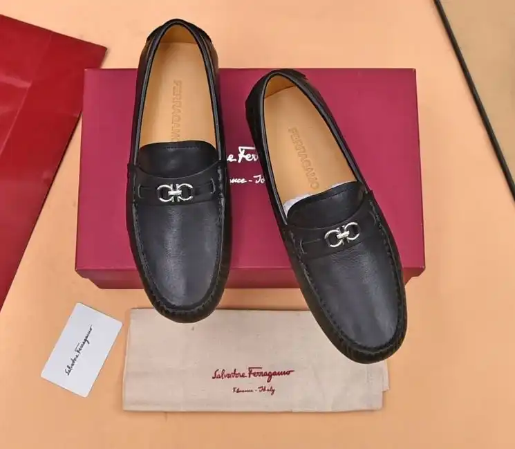 hype Ferragamo Leather Shoes