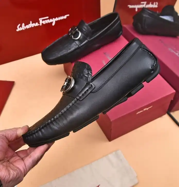 hype Ferragamo Leather Shoes