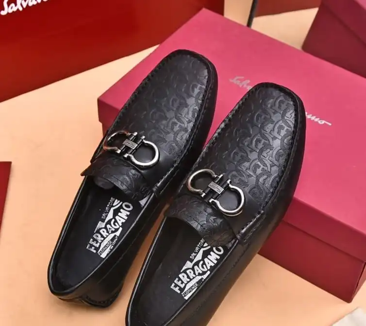 hype Ferragamo Leather Shoes