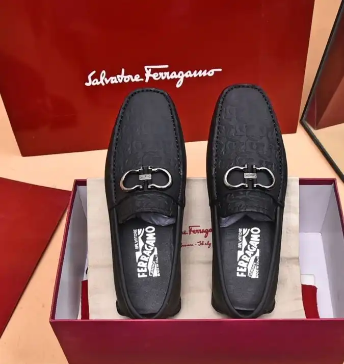 hype Ferragamo Leather Shoes