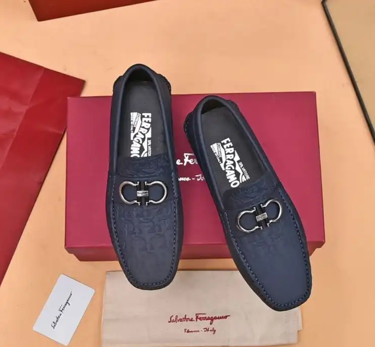 hype Ferragamo Leather Shoes