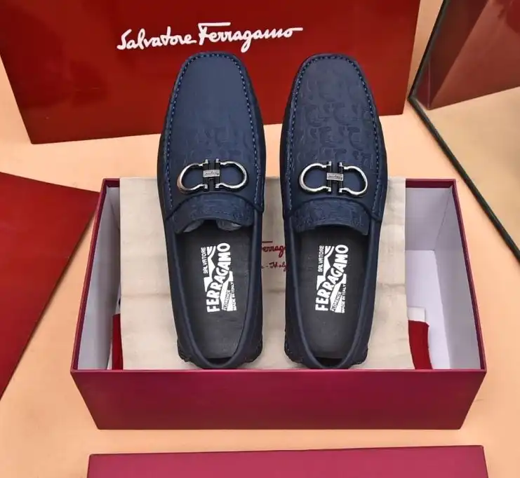 hype Ferragamo Leather Shoes