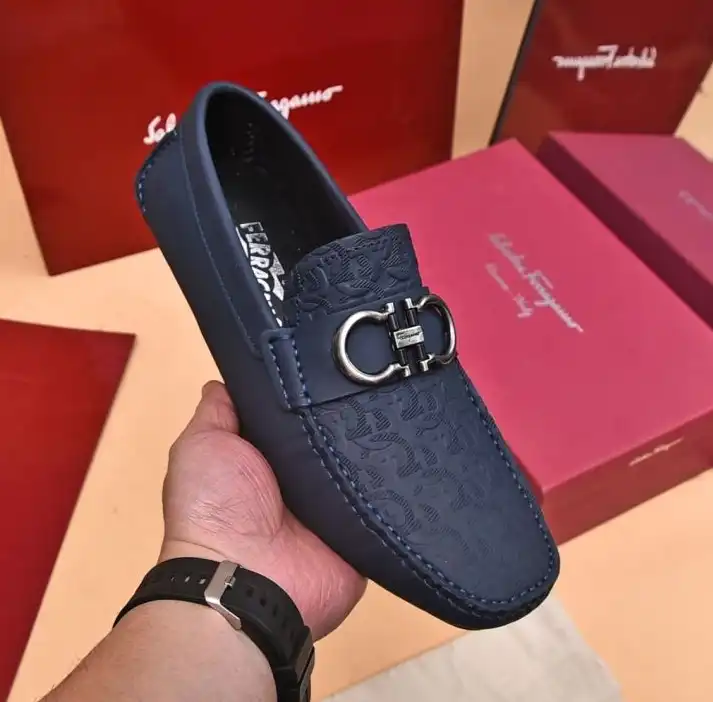 hype Ferragamo Leather Shoes