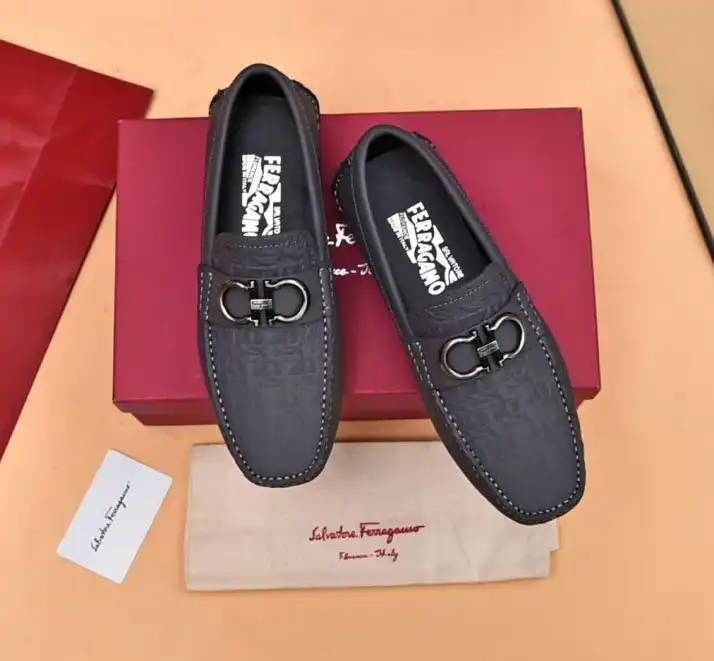 hype Ferragamo Leather Shoes