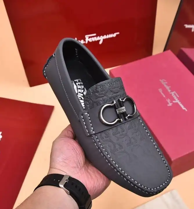 hype Ferragamo Leather Shoes