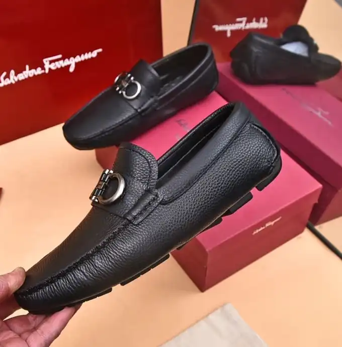 hype Ferragamo Leather Shoes