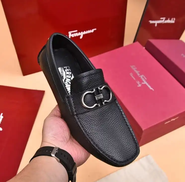 hype Ferragamo Leather Shoes