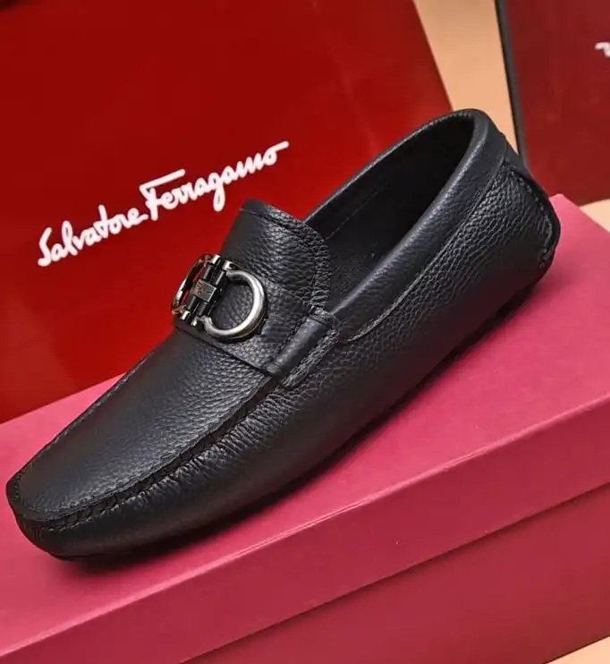 hype Ferragamo Leather Shoes