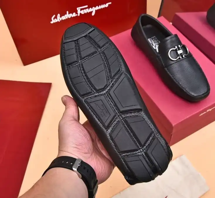 hype Ferragamo Leather Shoes