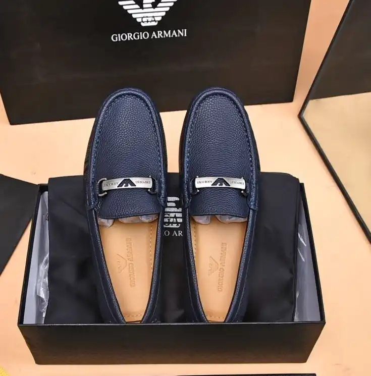 hype Armani Leather Shoes