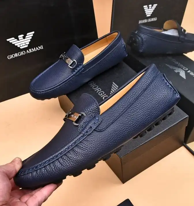 hype Armani Leather Shoes