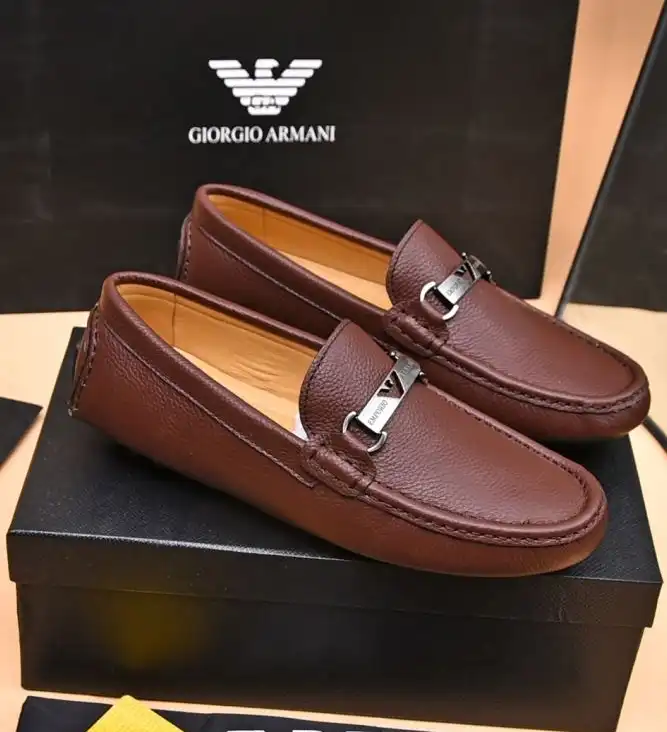 hype Armani Leather Shoes