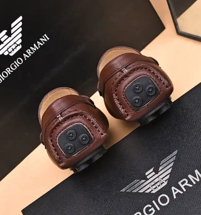 hype Armani Leather Shoes