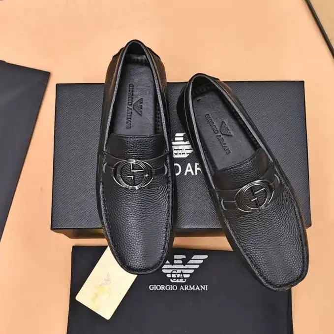 hype Armani Leather Shoes