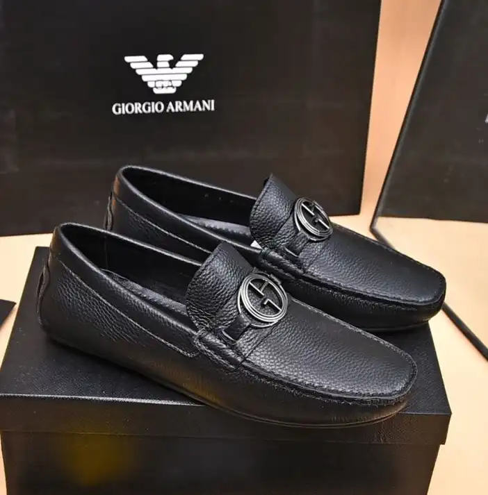 hype Armani Leather Shoes