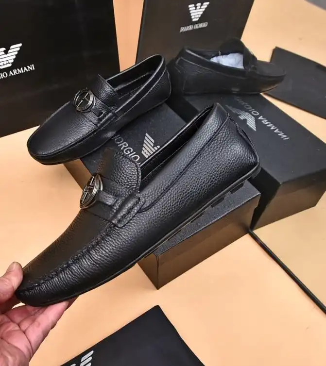 hype Armani Leather Shoes