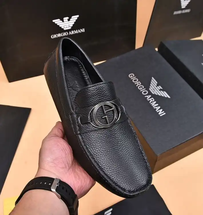 hype Armani Leather Shoes