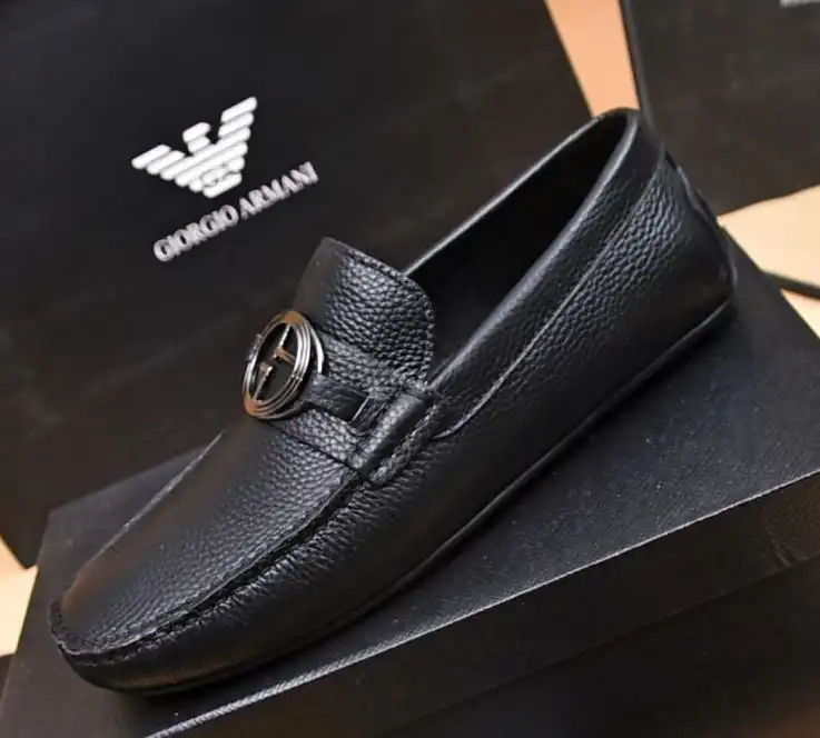 hype Armani Leather Shoes