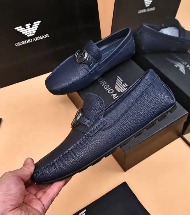 hype Armani Leather Shoes