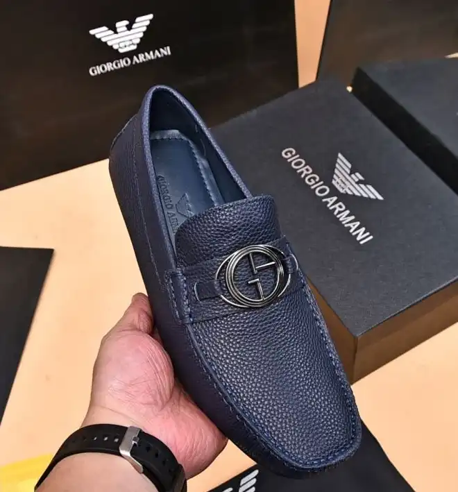 hype Armani Leather Shoes