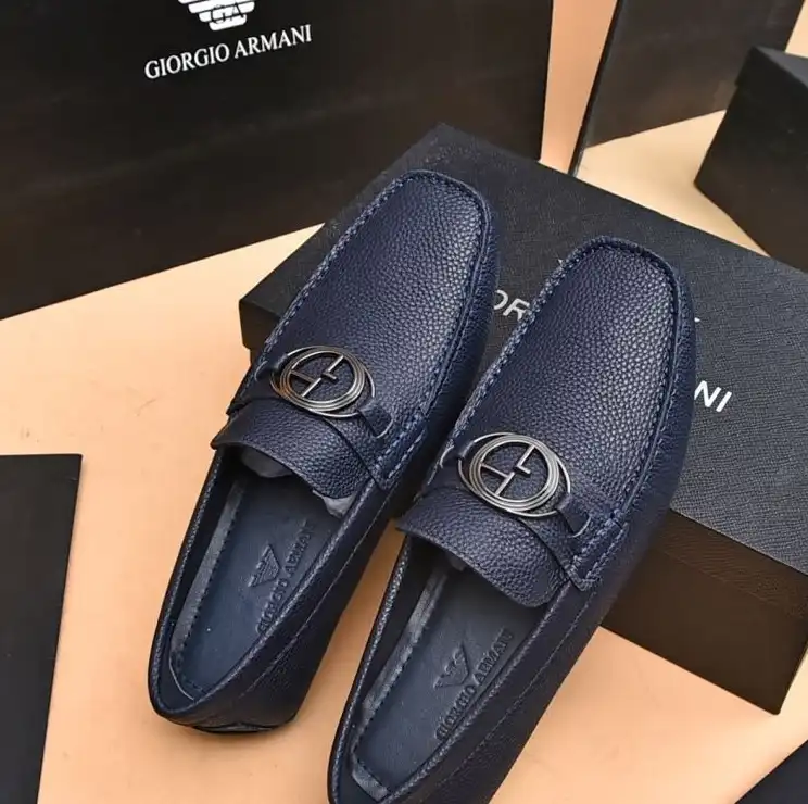 hype Armani Leather Shoes