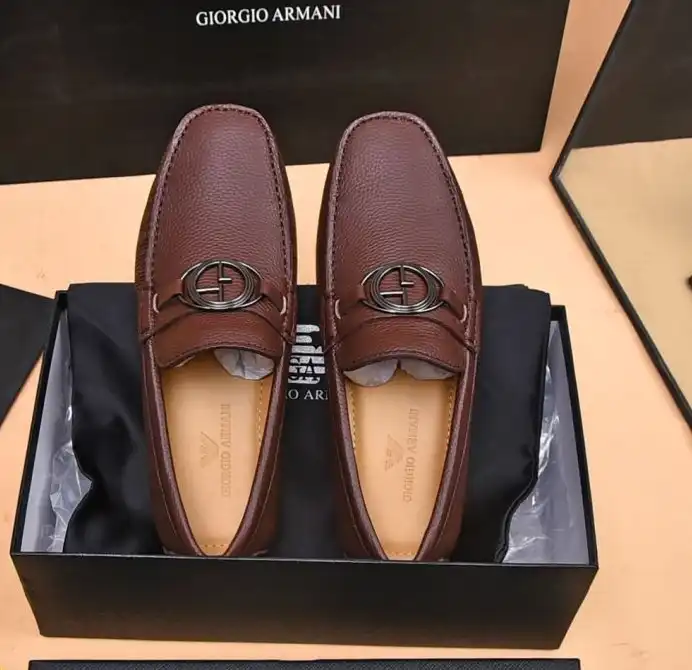 hype Armani Leather Shoes