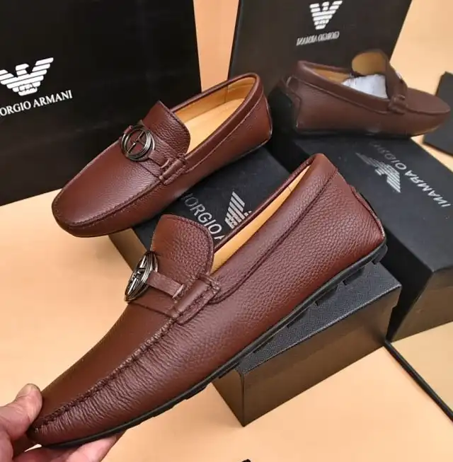 hype Armani Leather Shoes