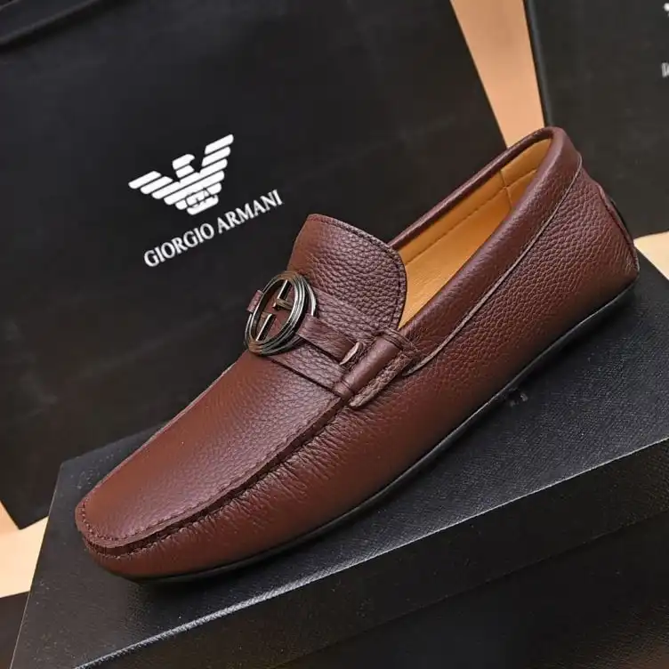 hype Armani Leather Shoes