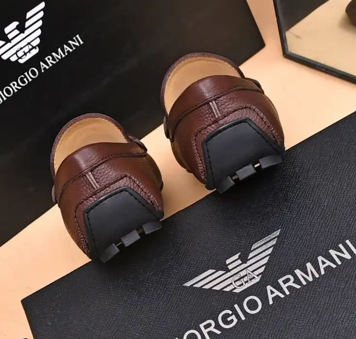 hype Armani Leather Shoes