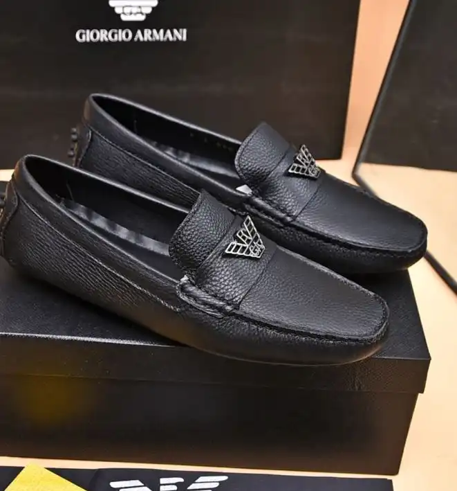 hype Armani Leather Shoes