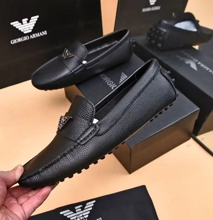 hype Armani Leather Shoes