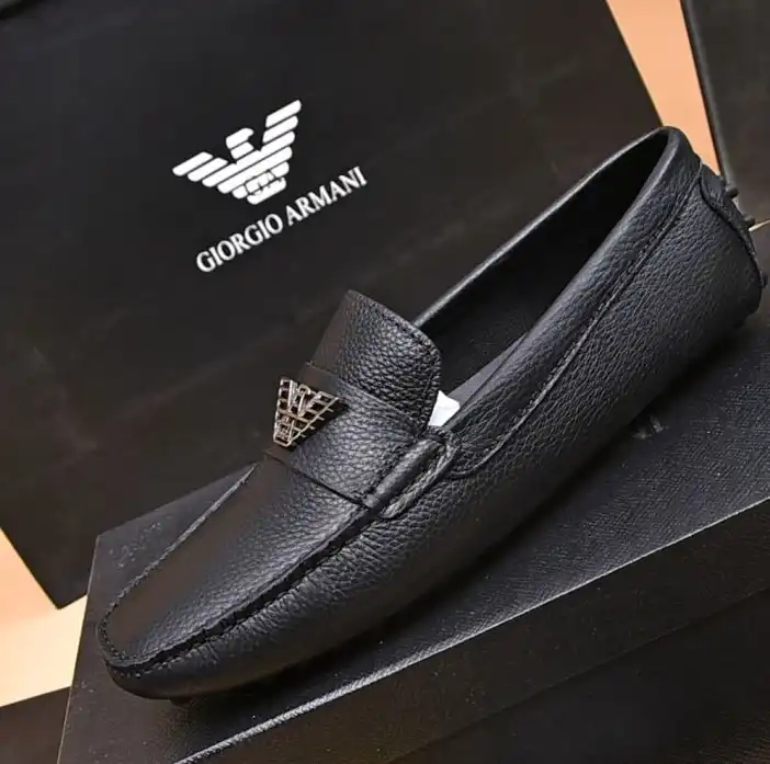 hype Armani Leather Shoes