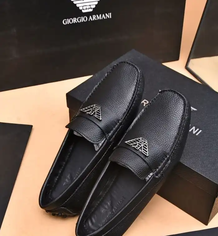 hype Armani Leather Shoes